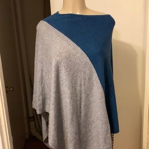 CELESTE   WOOL CASHMERE  PONCHO SWEATER